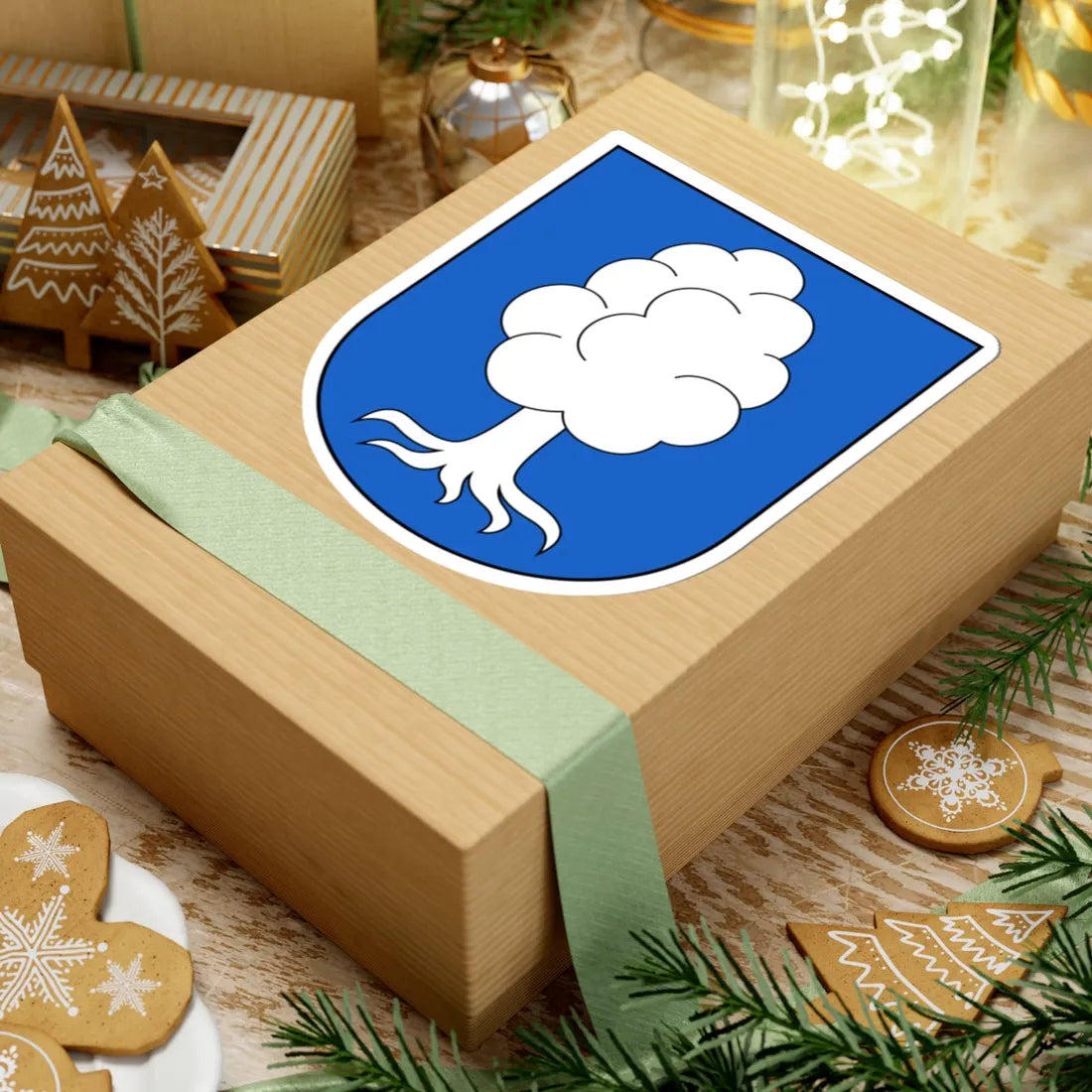 Uster-Oberuster-blazon (Switzerland) (Coat of Arms) STICKER Vinyl Kiss-Cut Decal - The Sticker Space