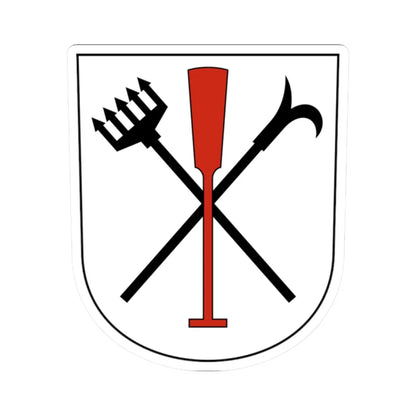 Uster-Riedikon-blazon (Switzerland) (Coat of Arms) STICKER Vinyl Kiss-Cut Decal 2 Inch White - The Sticker Space
