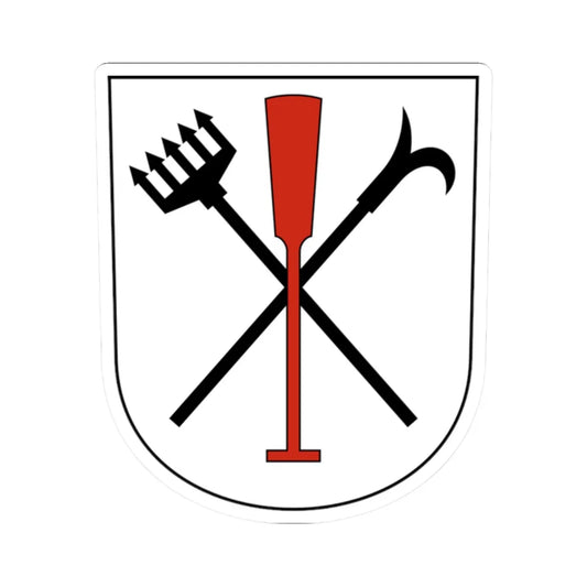 Uster-Riedikon-blazon (Switzerland) (Coat of Arms) STICKER Vinyl Kiss-Cut Decal 2 Inch White - The Sticker Space