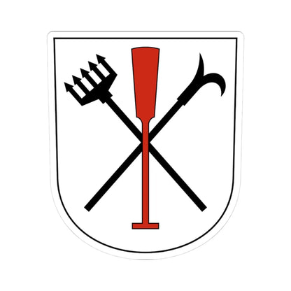 Uster-Riedikon-blazon (Switzerland) (Coat of Arms) STICKER Vinyl Kiss-Cut Decal 3 Inch White - The Sticker Space