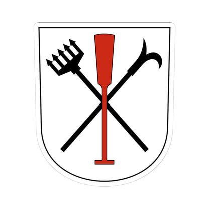 Uster-Riedikon-blazon (Switzerland) (Coat of Arms) STICKER Vinyl Kiss-Cut Decal 4 Inch White - The Sticker Space