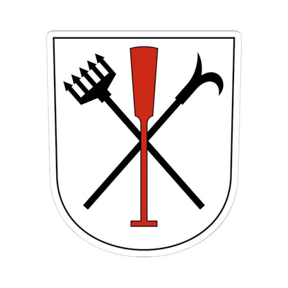 Uster-Riedikon-blazon (Switzerland) (Coat of Arms) STICKER Vinyl Kiss-Cut Decal 6 Inch White - The Sticker Space
