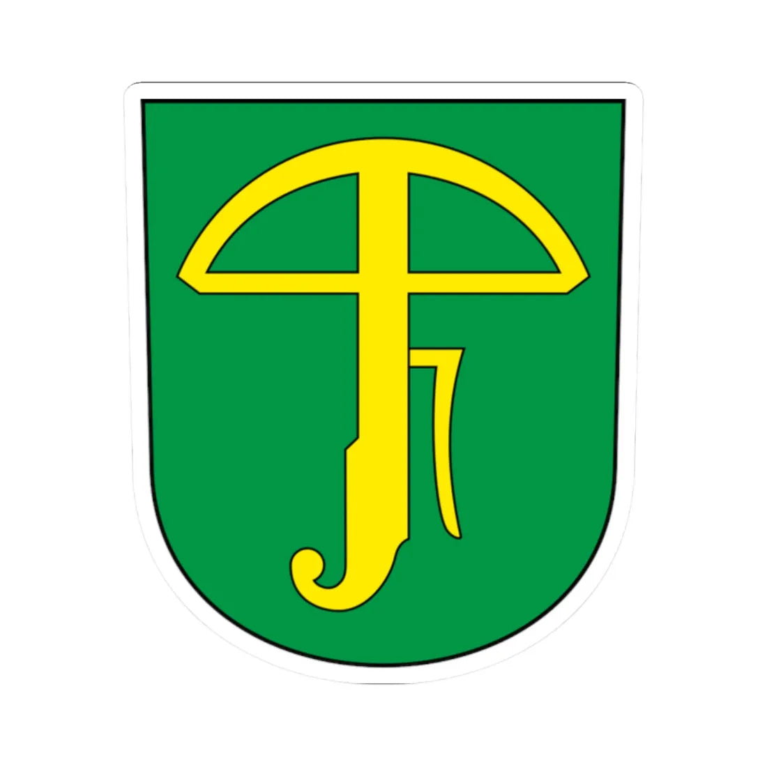 Uster-Sulzbach-blazon (Switzerland) (Coat of Arms) STICKER Vinyl Kiss-Cut Decal 2 Inch White - The Sticker Space