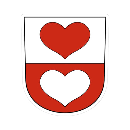 Uster-Wermatswil-blazon (Switzerland) (Coat of Arms) STICKER Vinyl Kiss-Cut Decal 3 Inch White - The Sticker Space