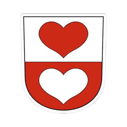 Uster-Wermatswil-blazon (Switzerland) (Coat of Arms) STICKER Vinyl Kiss-Cut Decal 4 Inch White - The Sticker Space