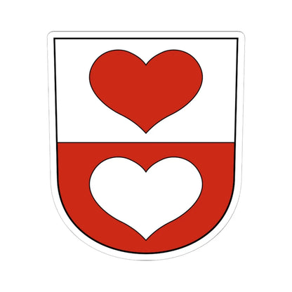 Uster-Wermatswil-blazon (Switzerland) (Coat of Arms) STICKER Vinyl Kiss-Cut Decal 6 Inch White - The Sticker Space