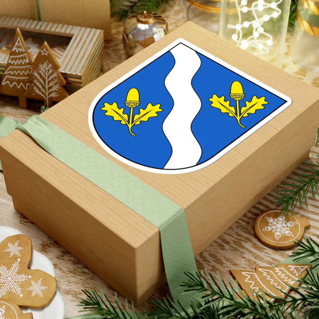 Uster-Werrikon-blazon (Switzerland) (Coat of Arms) STICKER Vinyl Kiss-Cut Decal - The Sticker Space