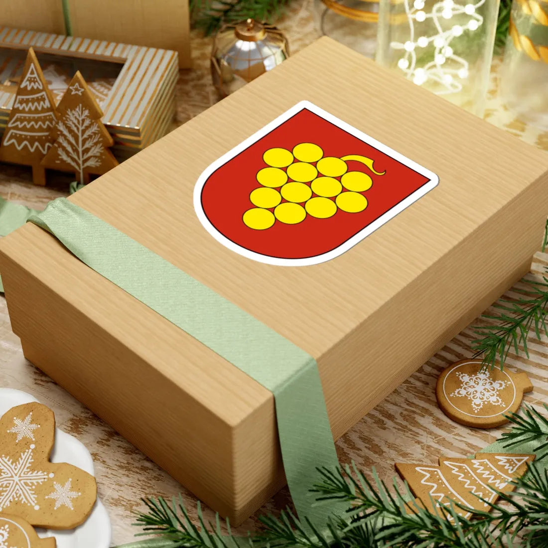 Uster-Winikon-blazon (Switzerland) (Coat of Arms) STICKER Vinyl Kiss-Cut Decal - The Sticker Space