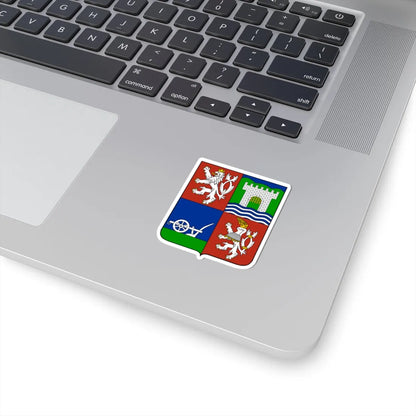 Usti nad Labem Region CoA CZ (Czech Republic) (Coat of Arms) STICKER Vinyl Kiss-Cut Decal - The Sticker Space