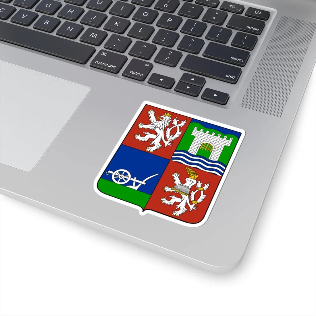 Usti nad Labem Region CoA CZ (Czech Republic) (Coat of Arms) STICKER Vinyl Kiss-Cut Decal - The Sticker Space