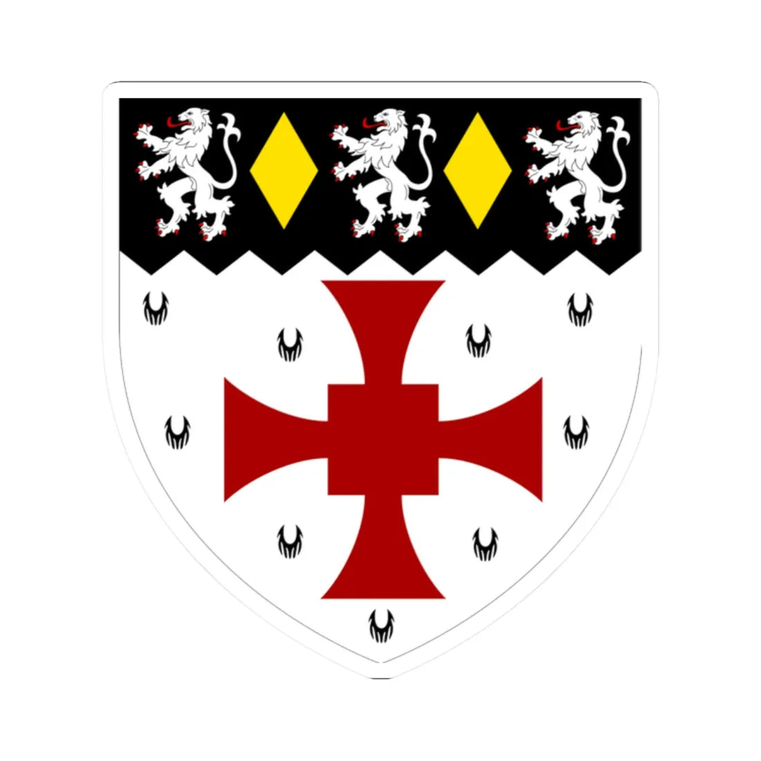 Ustinov College Durham arms (England) (Coat of Arms) STICKER Vinyl Kiss-Cut Decal 2 Inch White - The Sticker Space
