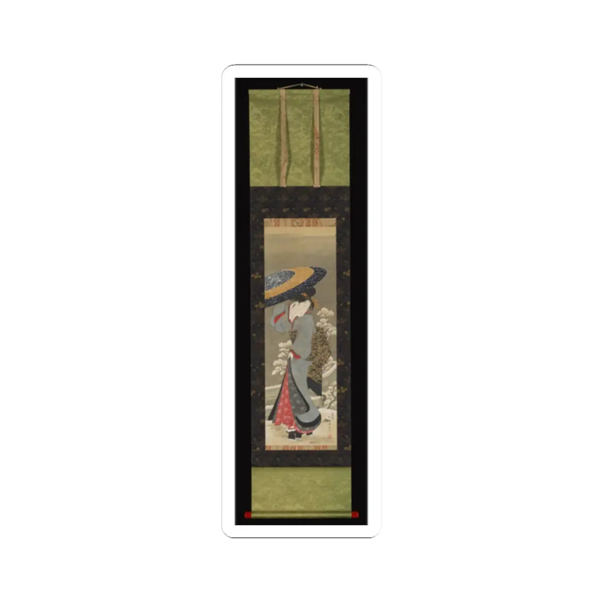 Utagawa Kunimasa - Beauty in Snow - unknown v2 - STICKER Vinyl Kiss-Cut Decal