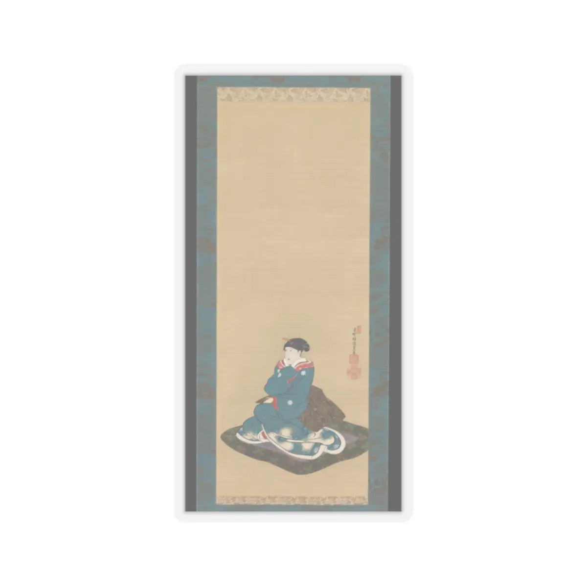 Utagawa Kunisada - Portrait of Iwai Kumesaburō II - ca. 1827–29 (Kansei 10–12) v1 - STICKER Vinyl Kiss-Cut Decal