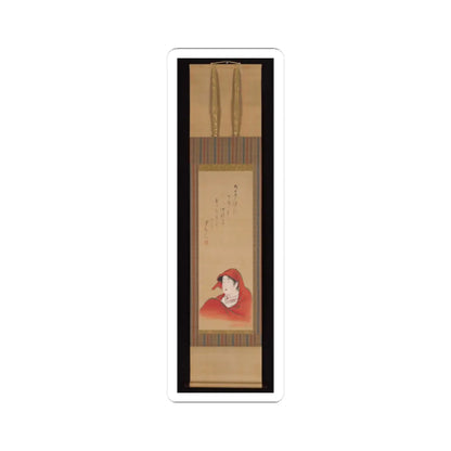 Utagawa Toyoharu - Courtesan as Daruma - ca. 1800; inscription ca. 1810 v2 - STICKER Vinyl Kiss-Cut Decal