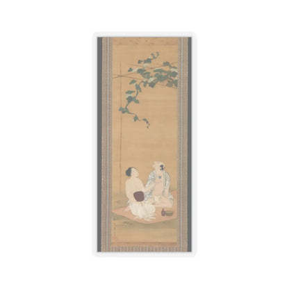 Utagawa Toyohiro - Enjoying the Evening Cool under a Gourd Trellis - early 19th century v1 - STICKER Vinyl Kiss-Cut Decal