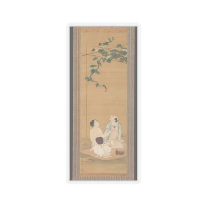 Utagawa Toyohiro - Enjoying the Evening Cool under a Gourd Trellis - early 19th century v1 - STICKER Vinyl Kiss-Cut Decal