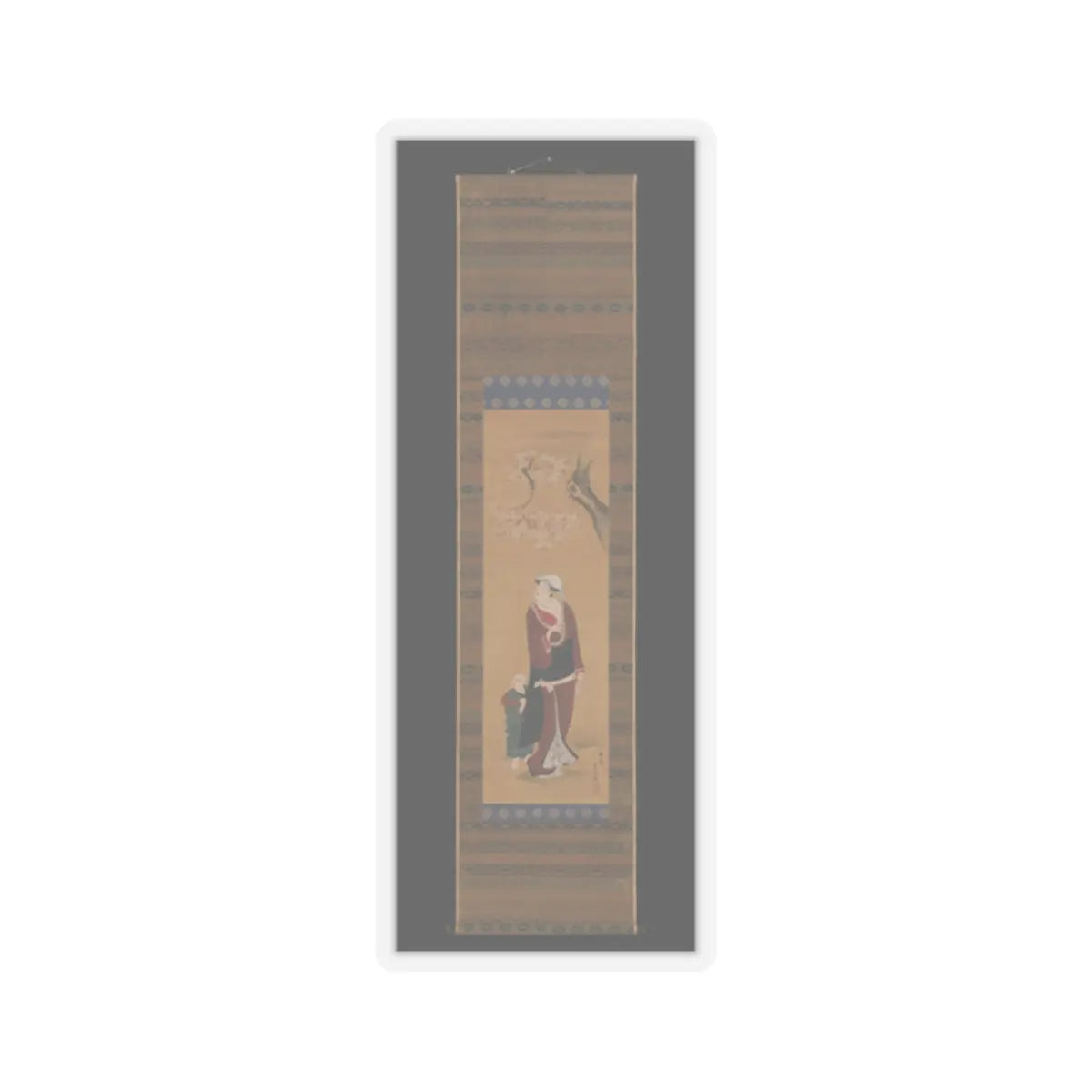 Utagawa Toyohiro - Woman and Child under a Cherry Tree - late 18th–early 19th century v2 - STICKER Vinyl Kiss-Cut Decal