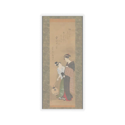Utagawa Toyokuni I - Woman and Attendant - ca. 1795 v1 - STICKER Vinyl Kiss-Cut Decal