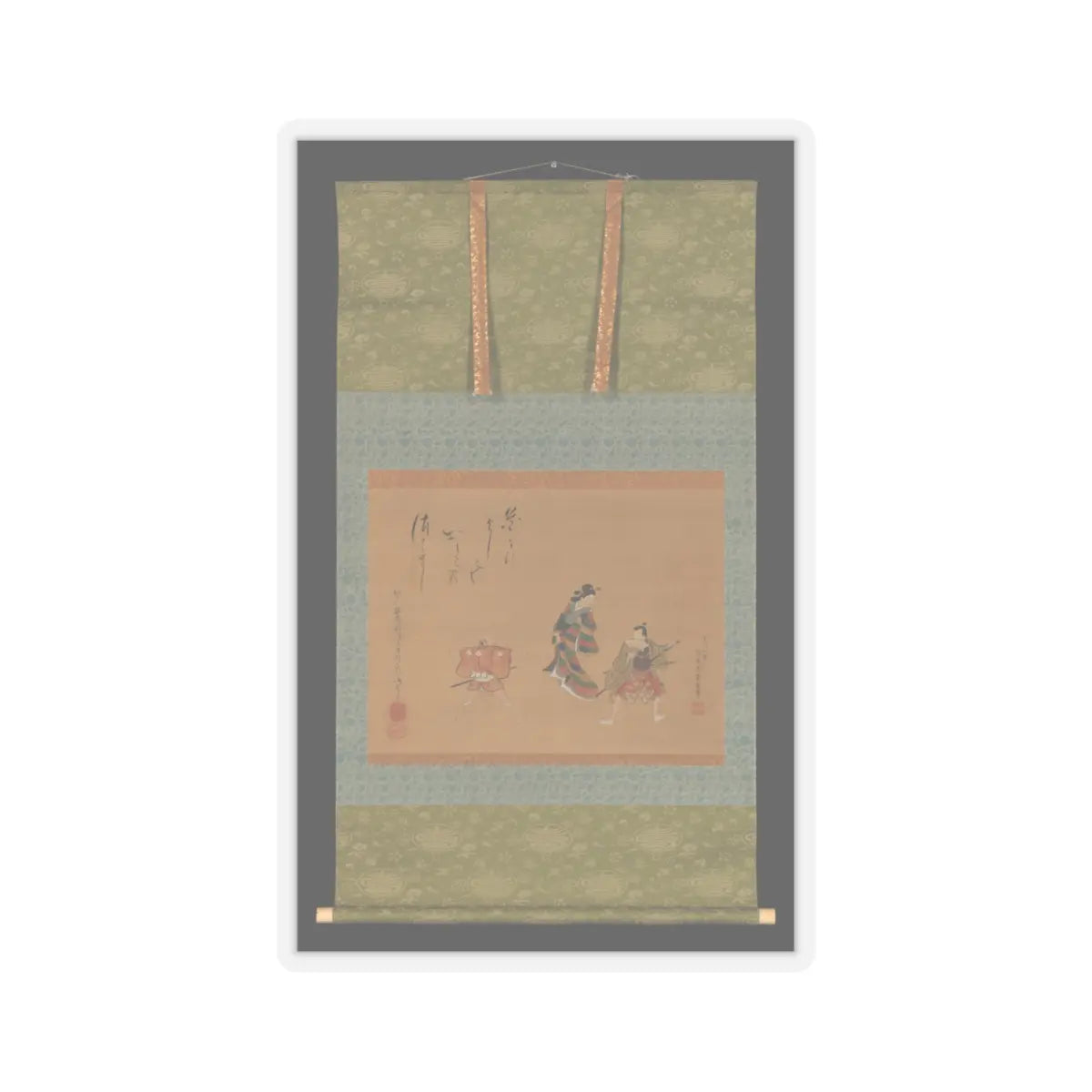 Utagawa Toyokuni II - Fuwa Banzaemon - 19th century v2 - STICKER Vinyl Kiss-Cut Decal