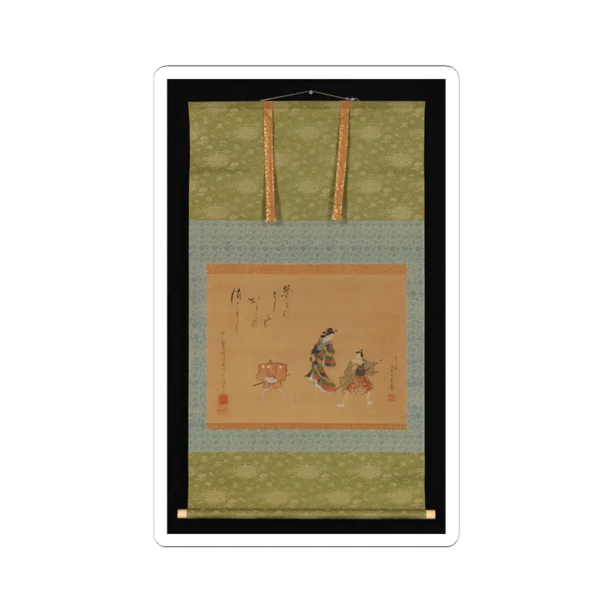 Utagawa Toyokuni II - Fuwa Banzaemon - 19th century v2 - STICKER Vinyl Kiss-Cut Decal