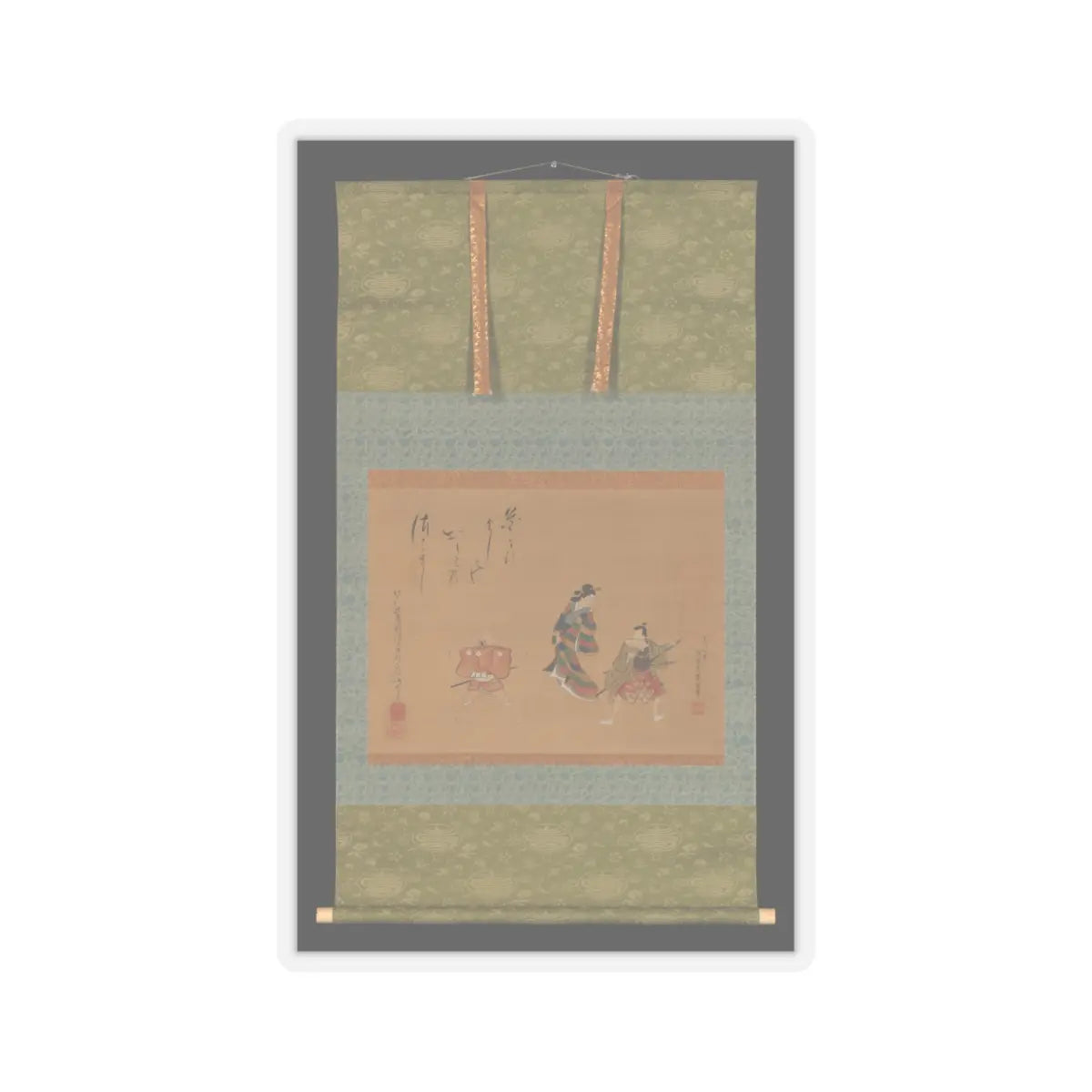 Utagawa Toyokuni II - Fuwa Banzaemon - 19th century v2 - STICKER Vinyl Kiss-Cut Decal
