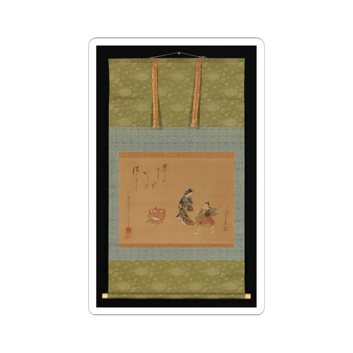 Utagawa Toyokuni II - Fuwa Banzaemon - 19th century v2 - STICKER Vinyl Kiss-Cut Decal