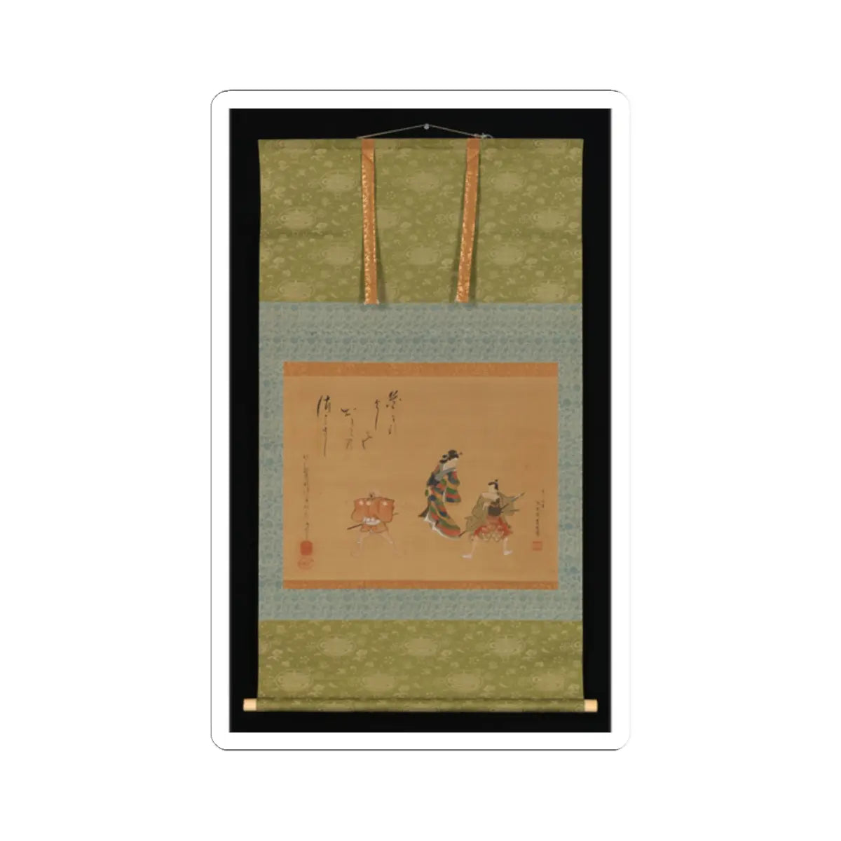 Utagawa Toyokuni II - Fuwa Banzaemon - 19th century v2 - STICKER Vinyl Kiss-Cut Decal