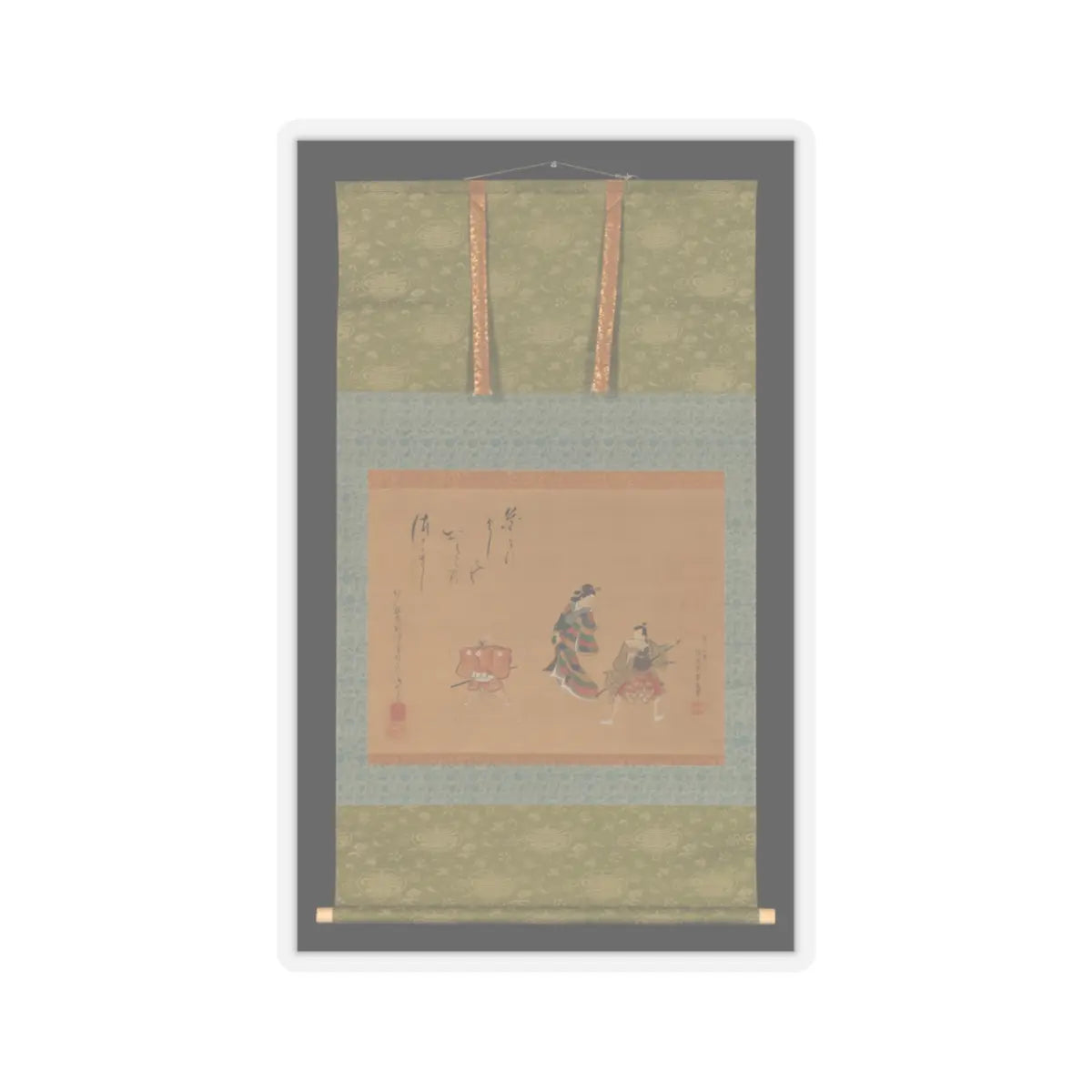 Utagawa Toyokuni II - Fuwa Banzaemon - 19th century v2 - STICKER Vinyl Kiss-Cut Decal