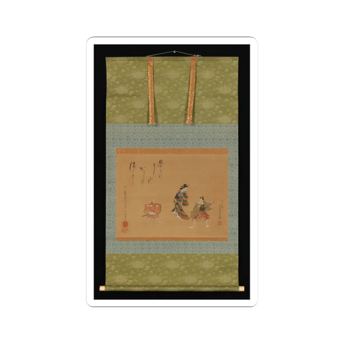 Utagawa Toyokuni II - Fuwa Banzaemon - 19th century v2 - STICKER Vinyl Kiss-Cut Decal