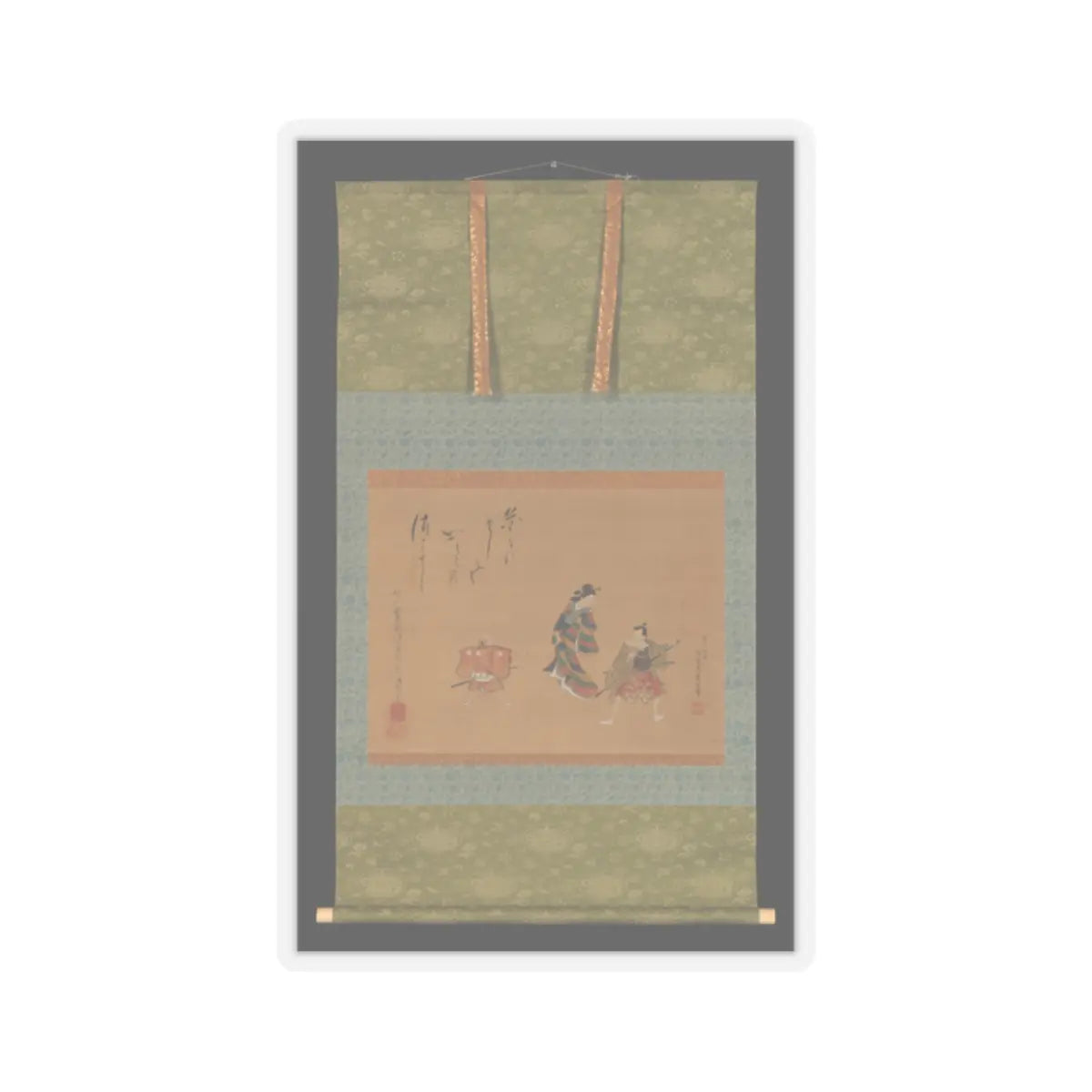 Utagawa Toyokuni II - Fuwa Banzaemon - 19th century v2 - STICKER Vinyl Kiss-Cut Decal