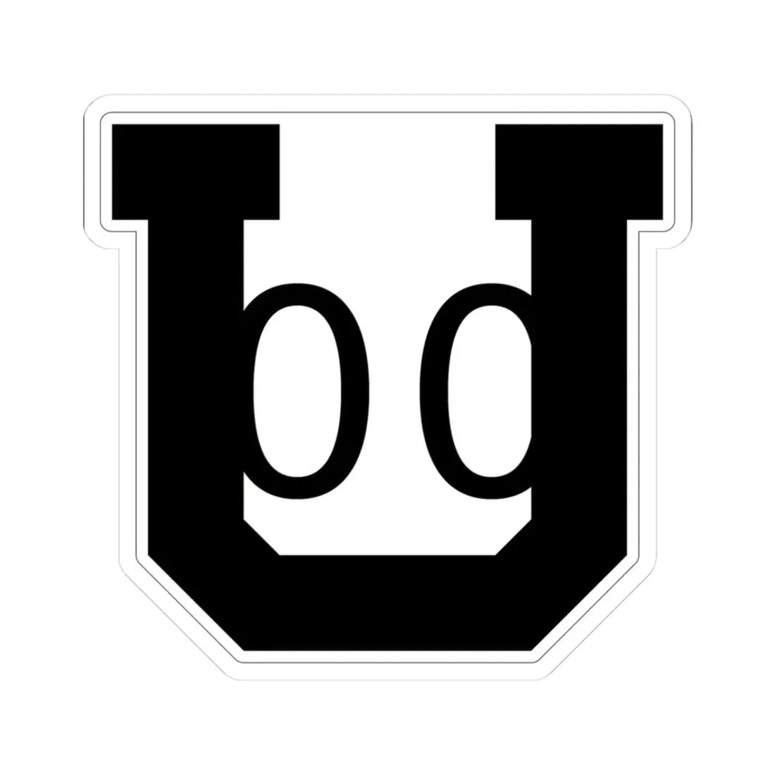 Utah 00 1926 template (Utah) (Road Sign) STICKER Vinyl Kiss-Cut Decal 3 Inch White - The Sticker Space