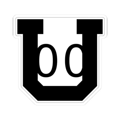 Utah 00 1926 template (Utah) (Road Sign) STICKER Vinyl Kiss-Cut Decal 3 Inch White - The Sticker Space