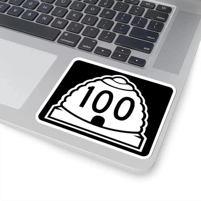 Utah 100 (Utah) (Road Sign) STICKER Vinyl Kiss-Cut Decal - The Sticker Space