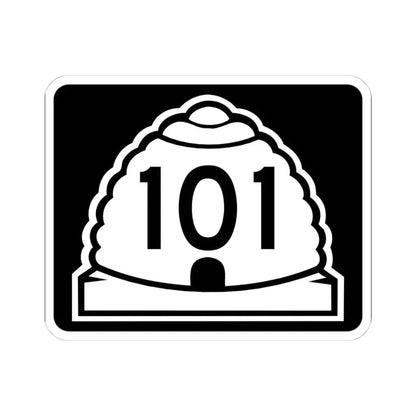 Utah 101 (Utah) (Road Sign) STICKER Vinyl Kiss-Cut Decal 4 Inch White - The Sticker Space