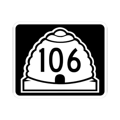 Utah 106 (Utah) (Road Sign) STICKER Vinyl Kiss-Cut Decal 3 Inch White - The Sticker Space