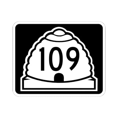 Utah 109 (Utah) (Road Sign) STICKER Vinyl Kiss-Cut Decal 6 Inch White - The Sticker Space