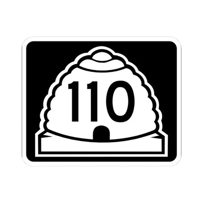 Utah 110 (Utah) (Road Sign) STICKER Vinyl Kiss-Cut Decal 3 Inch White - The Sticker Space