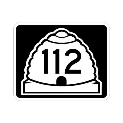 Utah 112 (Utah) (Road Sign) STICKER Vinyl Kiss-Cut Decal 4 Inch White - The Sticker Space
