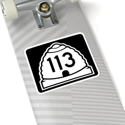 Utah 113 (Utah) (Road Sign) STICKER Vinyl Kiss-Cut Decal - The Sticker Space