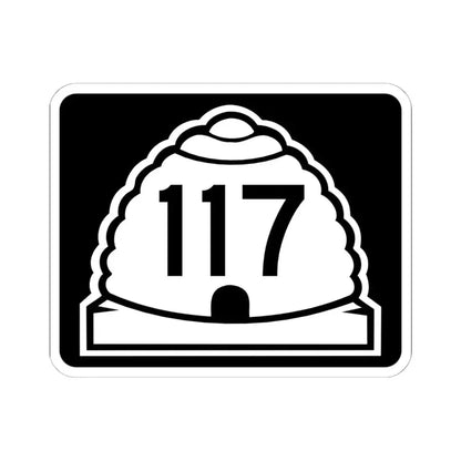 Utah 117 (Utah) (Road Sign) STICKER Vinyl Kiss-Cut Decal 6 Inch White - The Sticker Space