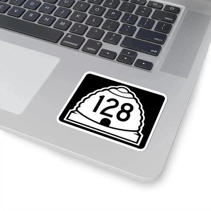 Utah 128 (Utah) (Road Sign) STICKER Vinyl Kiss-Cut Decal - The Sticker Space