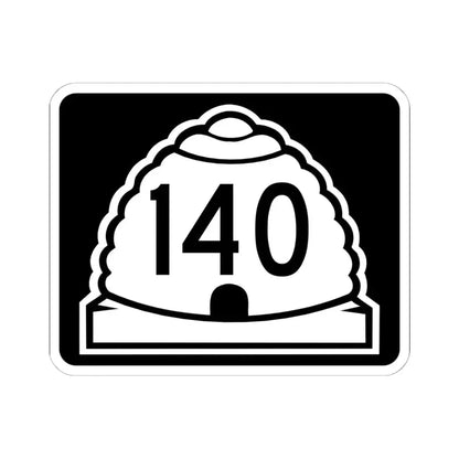 Utah 140 (Utah) (Road Sign) STICKER Vinyl Kiss-Cut Decal 6 Inch White - The Sticker Space