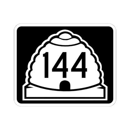 Utah 144 (Utah) (Road Sign) STICKER Vinyl Kiss-Cut Decal 6 Inch White - The Sticker Space