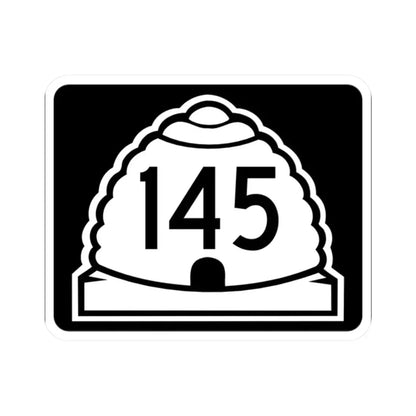 Utah 145 (Utah) (Road Sign) STICKER Vinyl Kiss-Cut Decal 2 Inch White - The Sticker Space