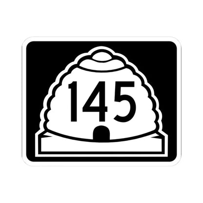 Utah 145 (Utah) (Road Sign) STICKER Vinyl Kiss-Cut Decal 3 Inch White - The Sticker Space