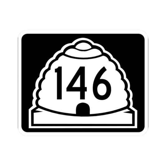 Utah 146 (Utah) (Road Sign) STICKER Vinyl Kiss-Cut Decal 2 Inch White - The Sticker Space