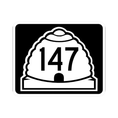 Utah 147 (Utah) (Road Sign) STICKER Vinyl Kiss-Cut Decal 2 Inch White - The Sticker Space
