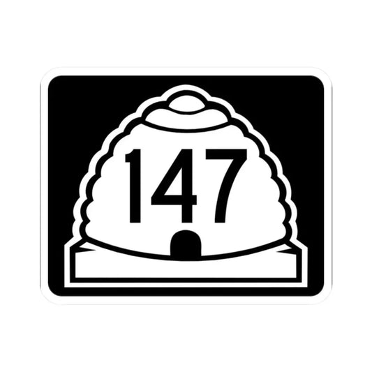 Utah 147 (Utah) (Road Sign) STICKER Vinyl Kiss-Cut Decal 2 Inch White - The Sticker Space