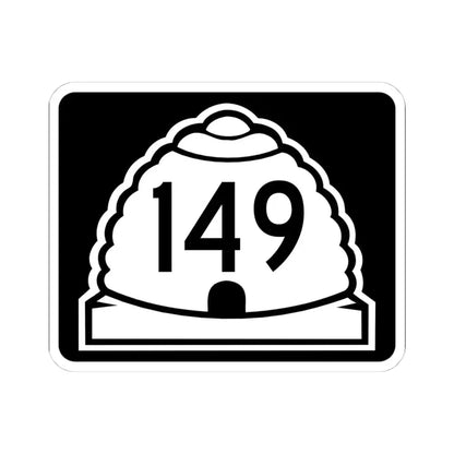 Utah 149 (Utah) (Road Sign) STICKER Vinyl Kiss-Cut Decal 4 Inch White - The Sticker Space