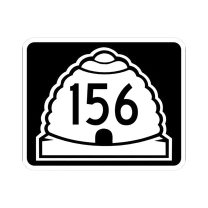 Utah 156 (Utah) (Road Sign) STICKER Vinyl Kiss-Cut Decal 3 Inch White - The Sticker Space